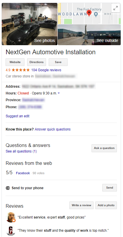 Google My Business Listing for Brand Awareness